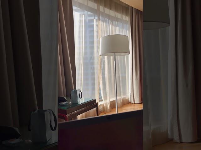 Hotel life with the auto blinds 