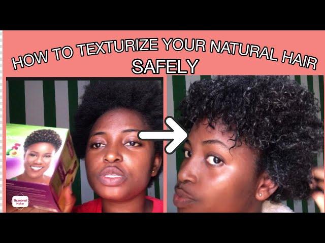 How to safely texturize your natural hair using lusters shortlook texturizer