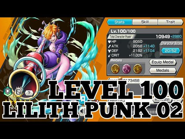 LEVEL 100 LILITH PUNK 02 GAMEPLAY | ONE PIECE BOUNTY RUSH | OPBR