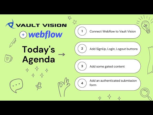 Gated Content, Signup Forms and User Logins and Membership with Webflow, Vault Vision and Airtable