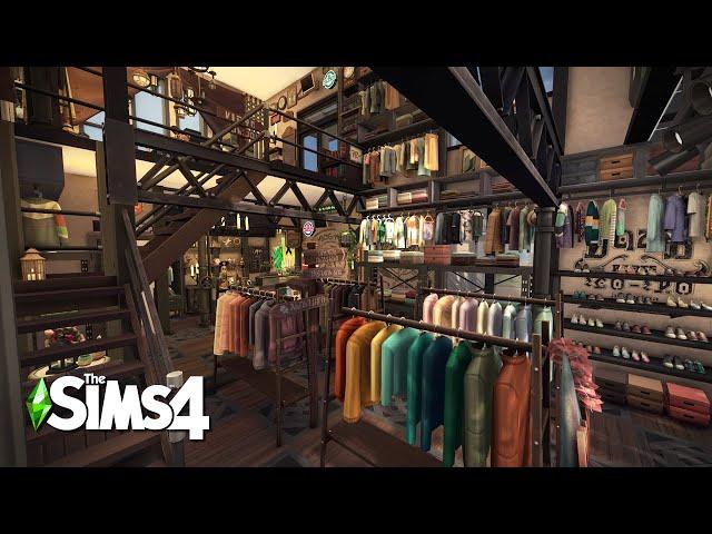 Vintage Clothing Store | The Sims4 Stop Motion Build | NoCC |【シムズ４建築】