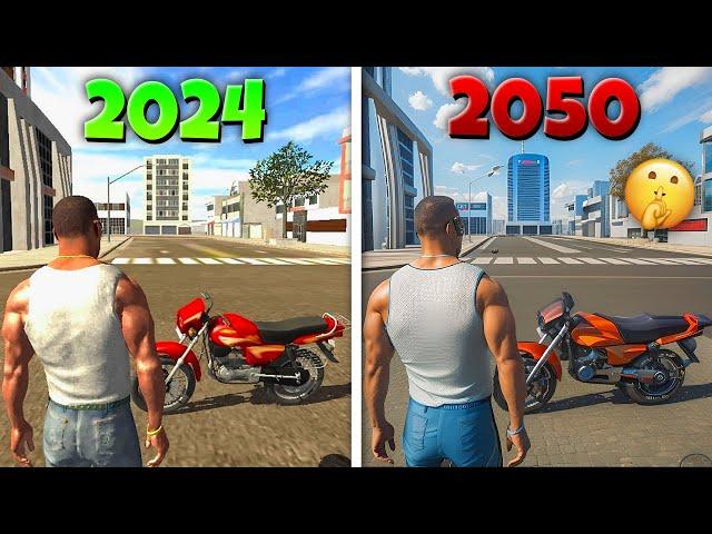 INDIAN BIKE DRIVING 3D IN 2024 VS 2050  | INDIAN BIKE DRIVING 3D VIDEO