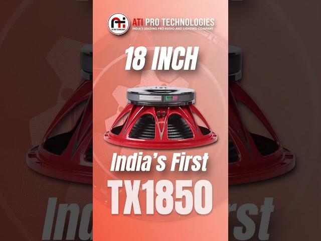 Experience high-definition sound with our 18 inch DJ speaker - TX1850 | ATi Pro Technologies