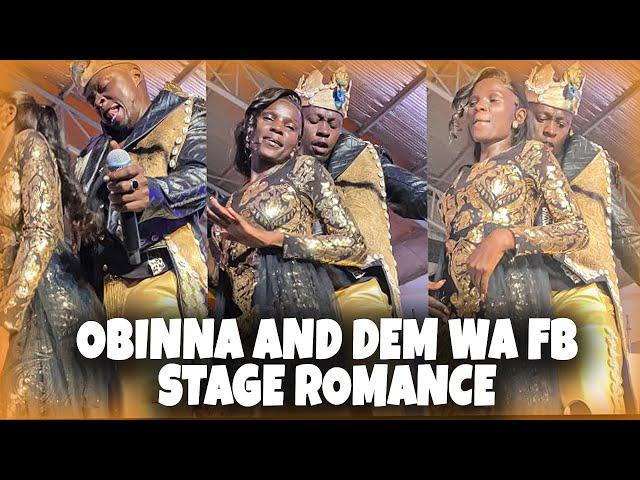 OGA OBINNA AND DEM WA FACEBOOK ROMANTIC MOMENTS ON STAGE