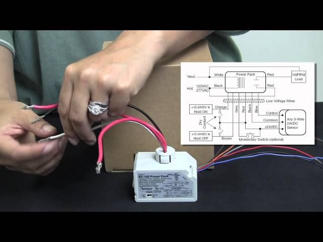 Wattstopper: How to: Wiring a BZ-150 Universal Voltage Power Pack