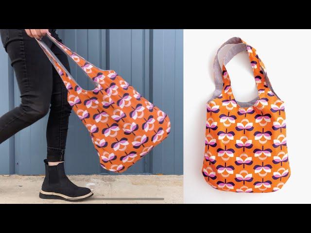 DIY REVERSIBLE BAG + FREE PATTERN • BOHO BAG • Beginner