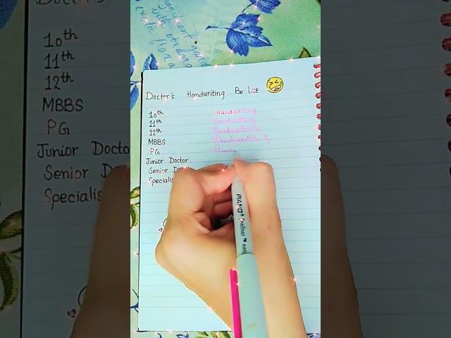 Doctor's Handswritings || Amusing Handwriting || #viral #diy #satisfying #satisfying #ytshorts