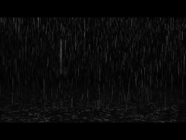 10 HOURS Gentle Rain By the Window  | Gentle rain  Black screen rain to sleep, study