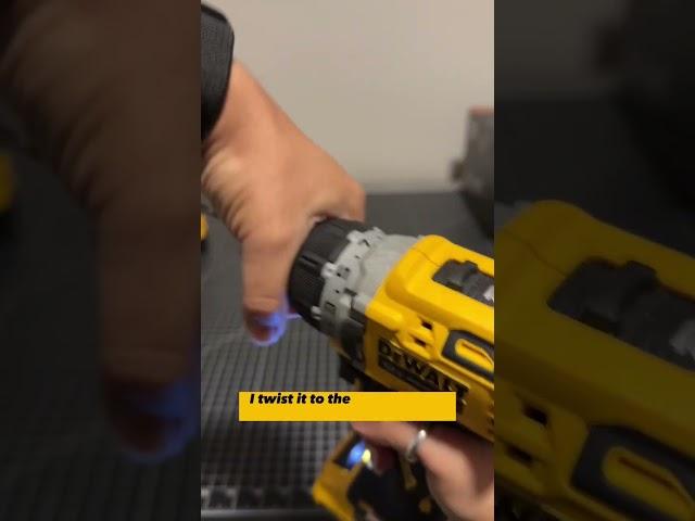 How to use a drill driver and what the settings mean #dewalt #drilldriver #powertools