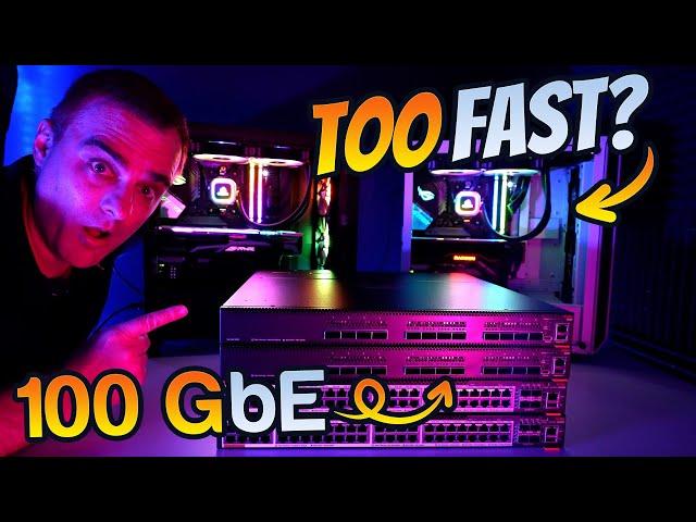 This is just too fast! 100 GbE // 100 Gigabit Ethernet!