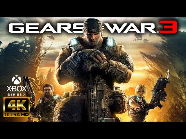 FULL MOVIE | ALL CUTSCENES | 4K 60fps | Gears Of War 3 (XBOX SERIES X) 2021