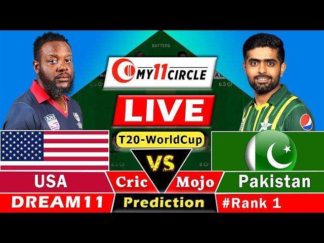 PAK vs USALive T20 World Cup: Dream11 Team Prediction Today I PAKISTA vs USA | GL Team Today