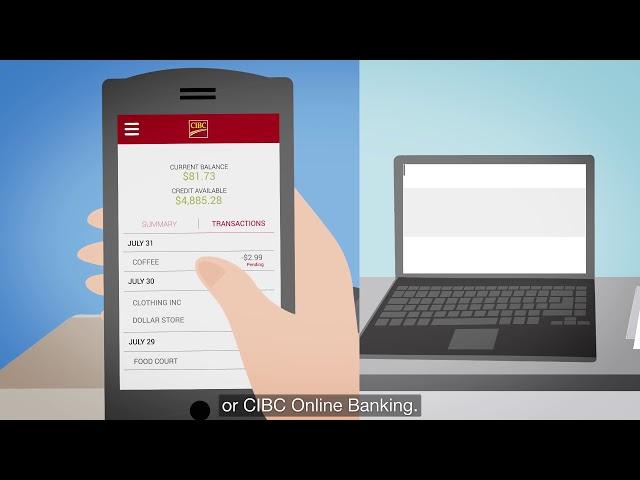 View your credit card transactions in real-time | CIBC