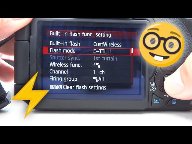 Canon 600D master flash setting