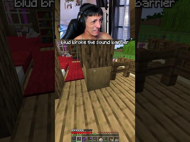 1 Minute Of Breaking The Sound Barrier #minecraft #minecraftmemes #minecraftfunny #yurizingod