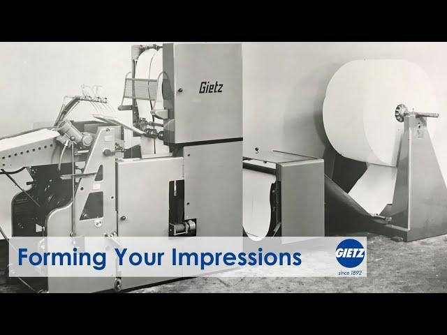 50 years history in Paper Plate Forming - Gietz VARIFORMER