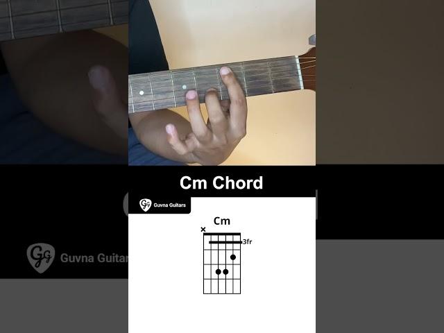 How To Play The Cm Chord On Guitar - Guvna Guitars