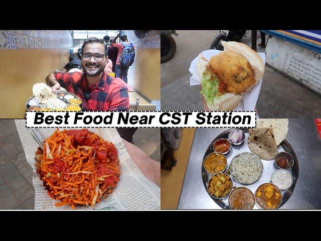 Best Food Near MUMBAI CST Station | Aaram Vada Pav, Veg thali, Irani cafe and more #Ep03