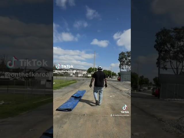 Timelapse of one of our drivers folding up his tarps! #melton #shorts