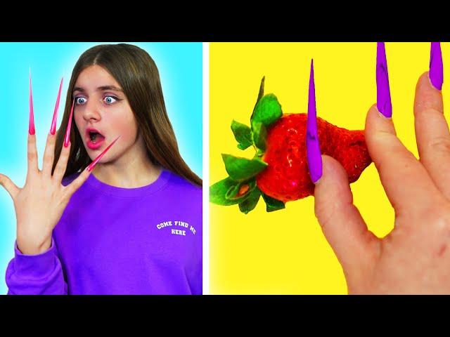 Short and Long Nail Problems || Funny Moments And Awkward Situations by Amigos Forever