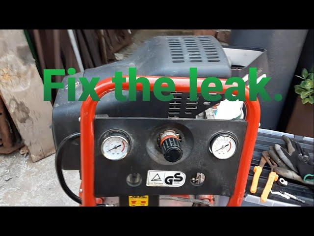 Quick fix on a compressor manifold.