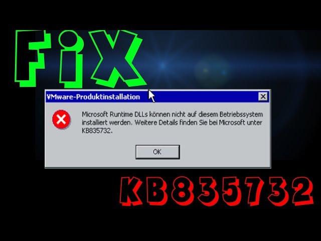 VMWare Tools unter Windows 2000 Fixen! Error KB835732 bei Installation - Deutsch/HD