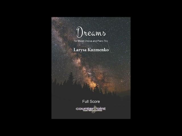 Dreams for chorus and piano trio by Larysa Kuzmenko Mov't 1 Lotus eaters