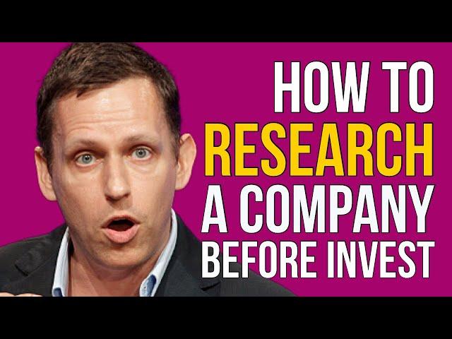 How to research a company before investing in their stocks