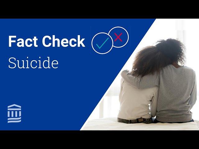 Suicide: Facts & Misconceptions You Should Know | Mass General Brigham