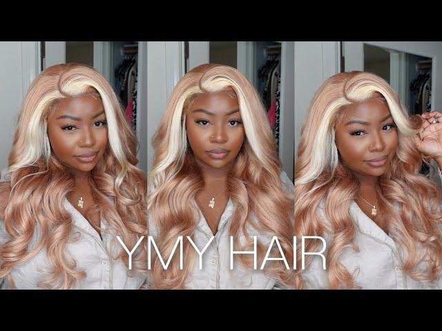 OMG!!! STRAWBERRY BLONDE HIGHLIGHT WIG INSTALL FOR BROWN SKIN | YMY HAIR