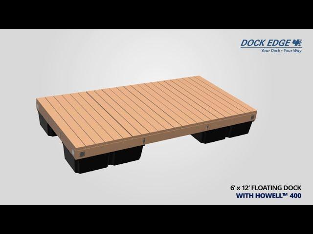 Dock Edge+ | DIY 6 x 12 Floating Dock with Howell™ 400 | diy-docks.com