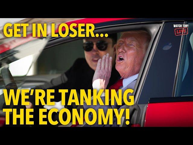 Elon’s Stock TANKS, Trump SELLS Teslas | The Tony Michaels Podcast #858