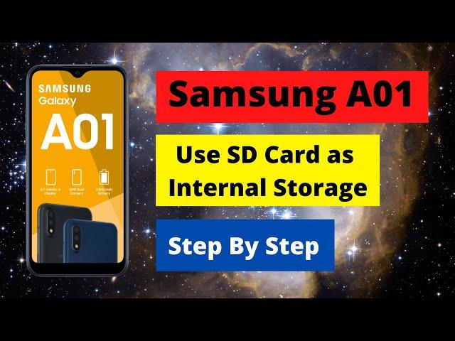 How To use SD Card as Internal Storage in Samsung A01 (Step By Step)