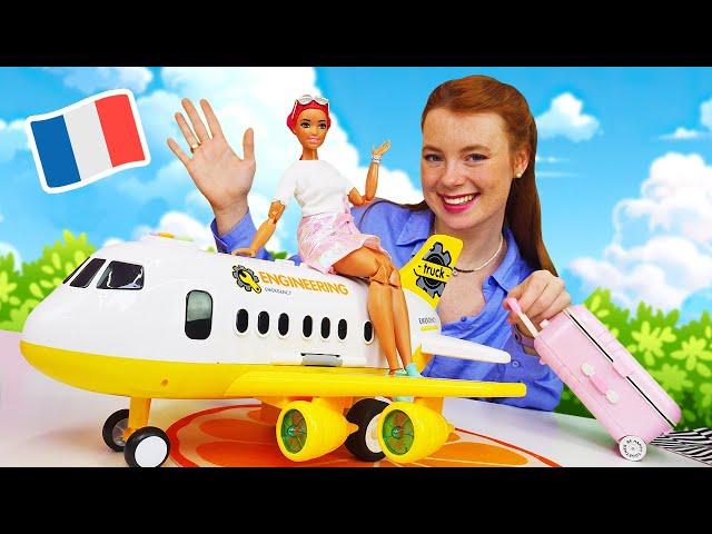 Barbie Puppen Video für Kinder | Steffi war im Urlaub in Paris | Magisches Schloss