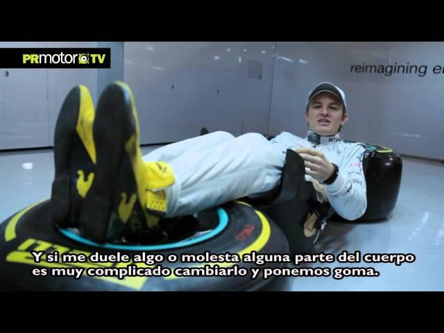 Nico Rosberg nos muestra su butaca en el F1 - Mercedes Petronas AMG F1 Team - PRMotor TV