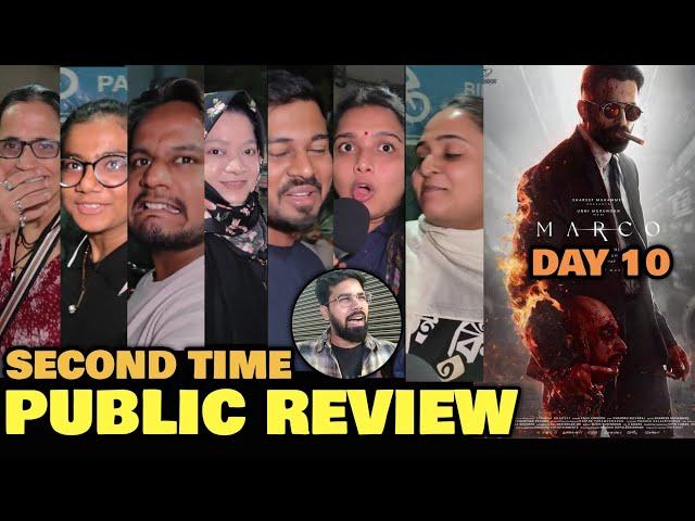 Marco SECOND TIME Public Review ft Admin | Day 10 With 250+ Shows | Unni Mukundan, Kabir Duhan Singh