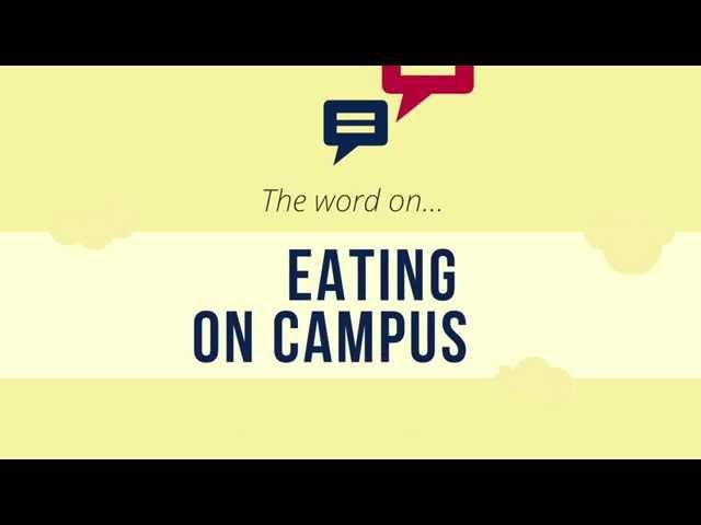 The Word on... Eating On Campus