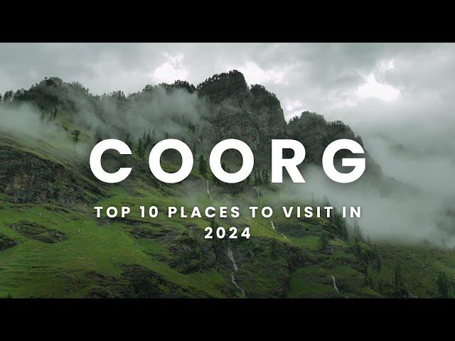 Top 10 places to visit in Coorg 2024 | Scotland of India | Coorg tourist places | karnataka