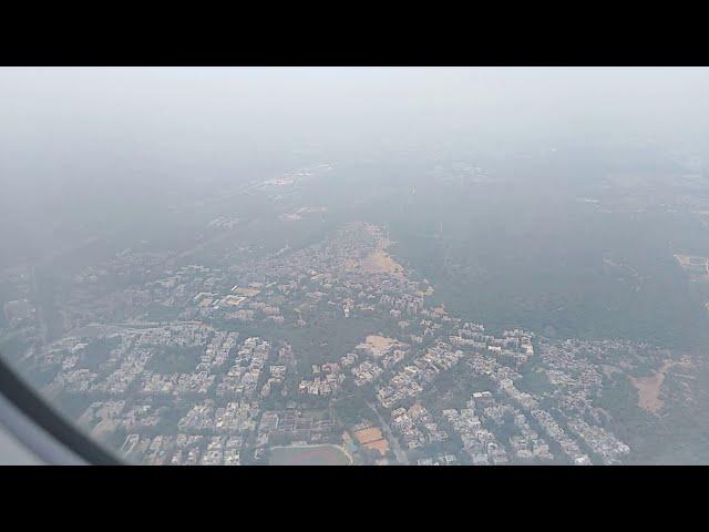 Takeoff from Delhi to chandigarh by Air Asia Airbus #Delhichandigarhairasiaflight #firstflig