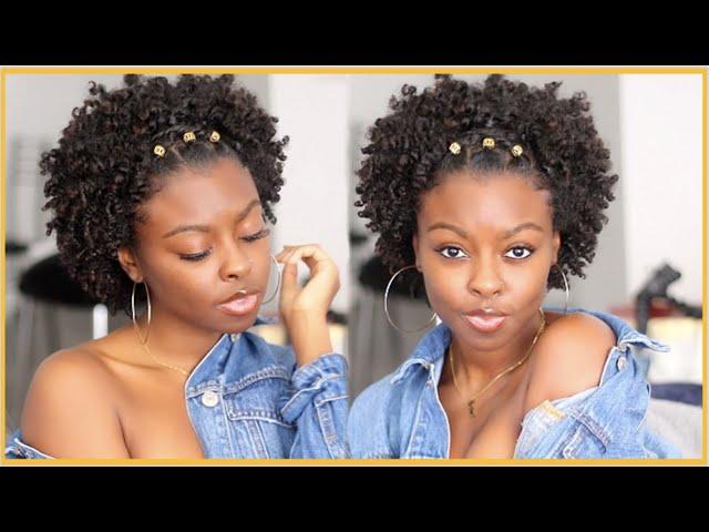 Super CUTE and SIMPLE short natural hairstyle