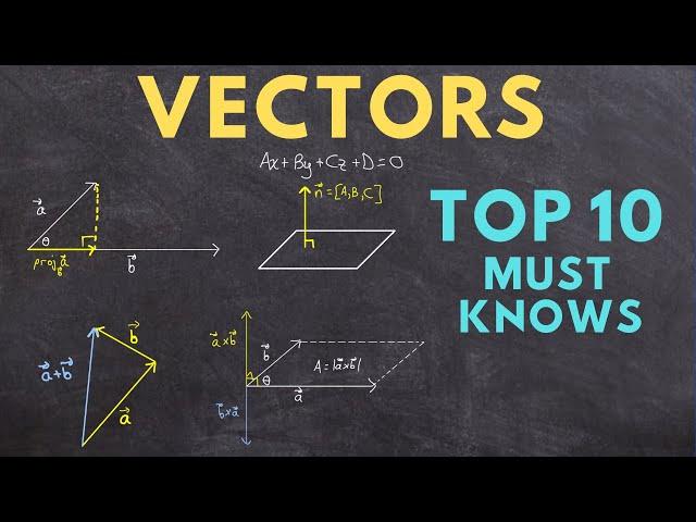 VECTORS  Top 10 Must Knows (ultimate study guide)