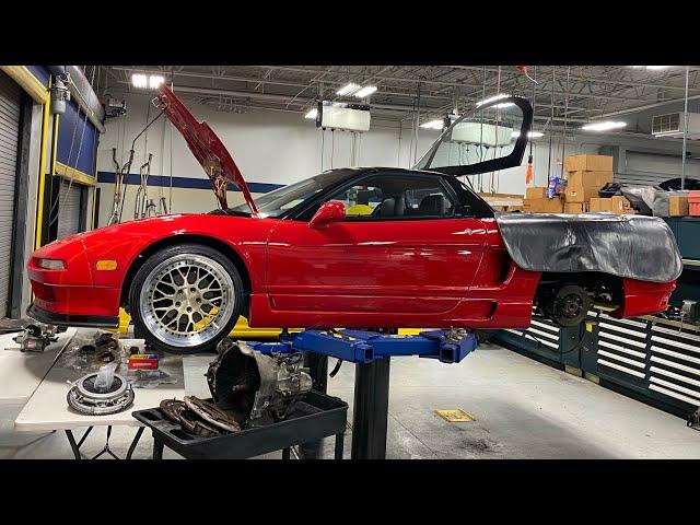 Eddie's 1993 Acura NSX NA1 - Brand New Science of Speed Clutch Installation (Episode 2)