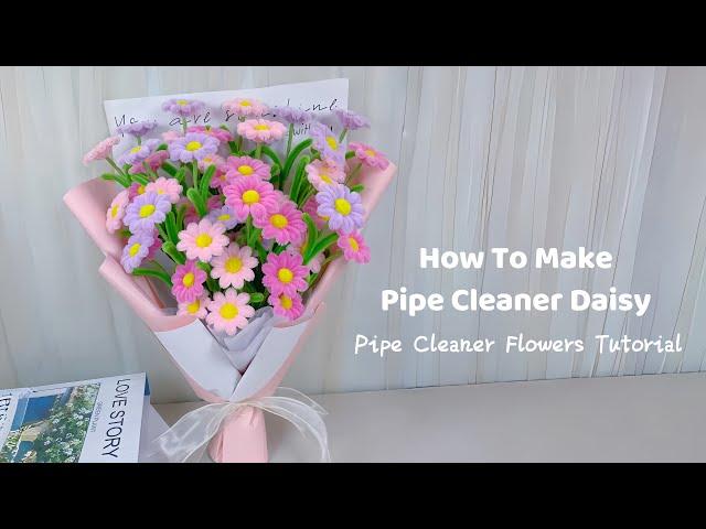 DIY Daisy Flower | how to make daisy flower with pipe cleaners step by step | handmade flowers