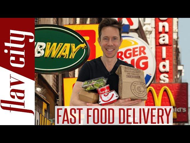 The HEALTHIEST Fast Food Delivery Options - Stay At Home Survival Guide