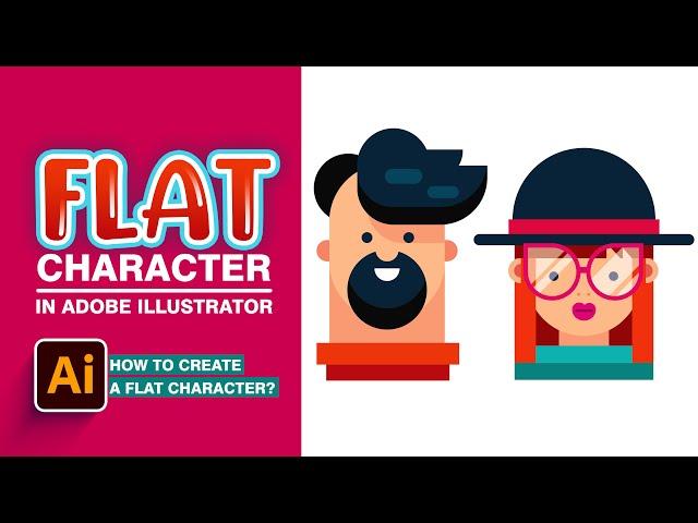 Flat Character in Adobe Illustrator