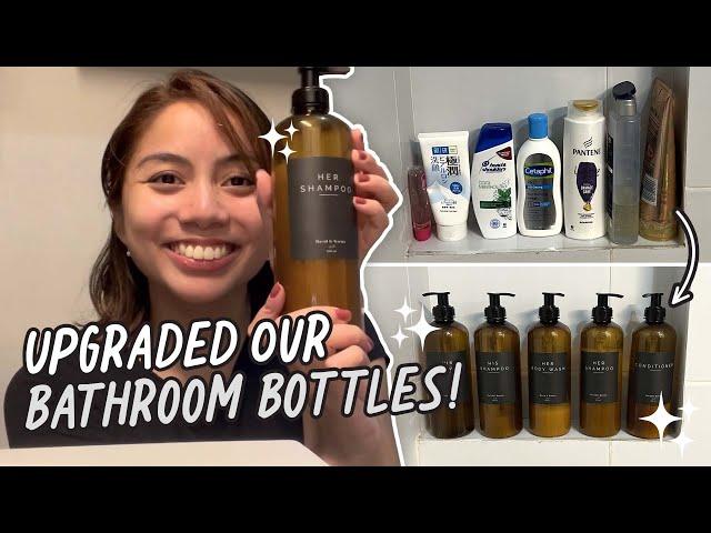 HOME ORGANIZATION: Identical Bathroom Bottles for a Tidy Look | Karina Marquez