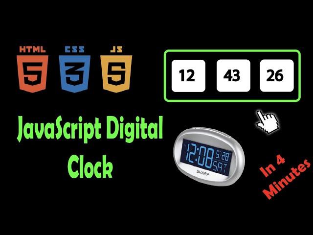 javascript digital clock project