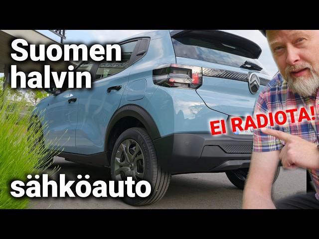 515. Citroën ë-C3 You, halvan sähköauton askeettinen karvalakkimalli ilman radiota