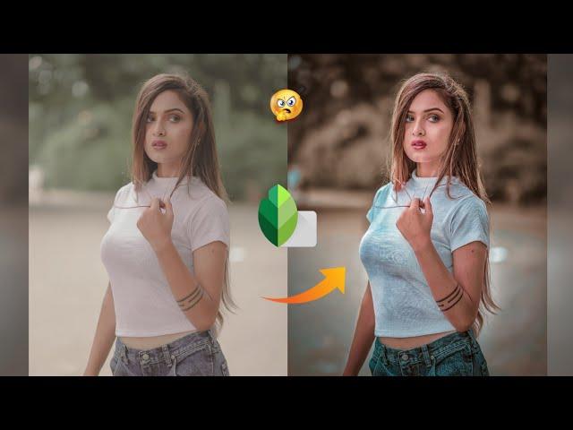 Snapseed Moody Brown Effect Trick | Snapseed Background  Colour Change  -  Tejas Editgraphy