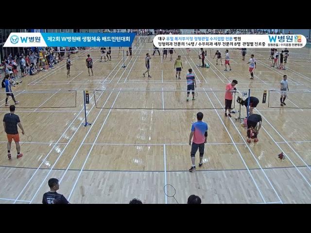 (수창) 권병구/심재석 vs (지행/송현) 손성열/고상덕_남복2 45 C[제 2회 W병원장배 생활체육 배드민턴 대회(대구시민스포츠센터)]